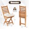 Set of 2 Folding Patio Chairs with Comfortable Cushions for Outdoor Spaces